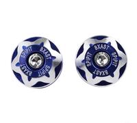 Lot de 2 cache-vis de plaque d'immatriculation spécifiques à la moto, fabriqués en alliage d'aluminium usiné CNC de précision (bleu)