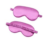 Lot de 2 cache-yeux en soie synthétique pour le sommeil et le sommeil - Idéal pour le voyage et la détente - Pour la santé et le sommeil - Violet