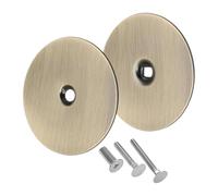 Lot de 2 caches de boutons de porte en acier inoxydable pour réparation de trous de porte - Plaques de renfort de porte - Plaque de protection pour poignée de porte