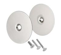 Lot de 2 caches de boutons de porte en acier inoxydable pour réparation de trous de porte - Plaques de renfort de porte - Plaque de protection pour poignée de porte