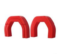 Lot de 2 caches de crochet de remorquage avant pour RAM 1500 2019-2024 - Protection de capuchon d'attelage de remorque en ABS rouge, accessoires de garniture extérieure faciles à installer pour Dodge