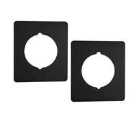 Lot de 2 caches de fixation de porte - Plaque de renfort - Trous de poignée de porte - Renfort durable - Couvercle de fixation de remplissage de plaque arrière de réparation
