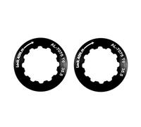 Lot de 2 caches de verrouillage de cassette de vélo en alliage d'aluminium 7075 pour 11T (noir)