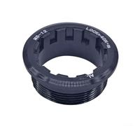Lot de 2 caches de verrouillage de cassette MicroSpline 12 vitesses en aluminium CNC solide (noir)
