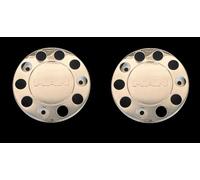 Lot de 2 caches extérieurs universels en acier inoxydable pour camion Scania MAN Mercedes DAF (homme)