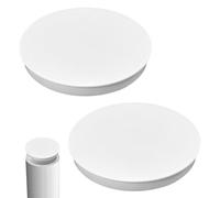 Lot de 2 caches pour tuyau de ventilation 150 à 160 mm - Bouchon à manchon 150 mm - Couvercle 150 mm - Couvercle de tuyau 150 mm - Bouchon de tuyau de 150 mm - Capuchon en PVC - Plastique ASA