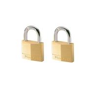 Lot de 2 cadenas 40mm + 2 clés Master Lock 140eurt
