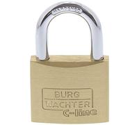 Burg Wächter Cadenas Duo 222 40 SB – Lot de 2, laiton, anse longue, clé commune, 40 mm