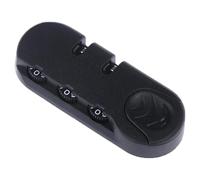 Lot de 2 cadenas à mot de passe numérique pour bagages, antivol à fermeture éclair fixe, noir, avec combinaison de 3 à 8 chiffres