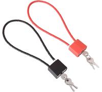 Lot De 2 Cadenas Et Chaîne De Sécurité Pour Poubelles À Roulettes - Cadenas À Long Anse Pour L'extérieur - Pour Poubelle À Roulettes - Valise D'école, Portail, Vélo, Salle De Gym, Armoires