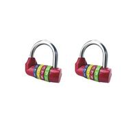 Lot de 2 cadenas étanches à combinaison à 4 chiffres Rouge Type 4