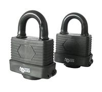 Lot de 2 cadenas imperméable - Très résistant - Idéal pour la maison, abri de jardin, extérieur, garage, barrière de sécurité