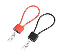 Lot de 2 cadenas robustes avec roues, petits cadenas avec clés, poubelle avec roulettes, poubelle à roulettes