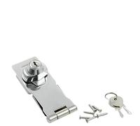 Lot De 2 Cadenas Sécurité For Armoire, Garage, Bureau, Robuste, Avec Agrafes Et Clés, For Placard, Abri Jardin Pour portes(3inch)