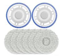 Lot de 2 cadres + 6 chiffons, serpillère en microfibre et kit de cadre pour ECOVACS pour T30 Pro, OMNI, T50 PRO, N30 PRO, T30S pour Combo, accessoires de rechange pour aspirateur robotique