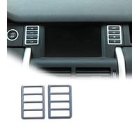 Lot de 2 cadres de boutons multifonctions en ABS chromé pour voiture Discovery Sport Accessoires (argent)