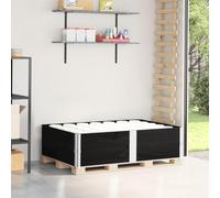 Lot de 2 cadres en bois massif de pin noir 150 x 100 cm | Empilable, pliable avec charnières galvanisées, utilisable comme jardinière surélevée, robuste et stable