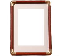 Lot de 2 cadres photo en plastique avec bords arrondis pour photos de 15,2 cm, 17,8 cm, 20,3 cm, 25,4 cm et pour photos A4, convient pour les intérieurs résidentiels et professionnels (A rouge)