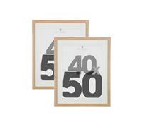 - Lot de 2 cadres photo EVA - 40 x 50 cm - Naturel - Eva