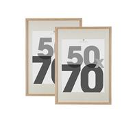 - Lot de 2 cadres photo EVA - 50 x 70 cm - Beige - Eva