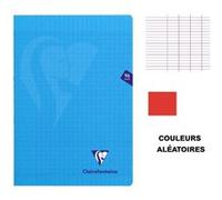 Clairefontaine 293161AMZC Lot de 2 Cahiers Agrafés Mimesys - A4 21x29,7 cm - 96 Pages Grands Carreaux - Papier Blanc 90 g - Couverture Polypro Couleurs Aléatoires