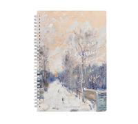 Lot de 2 cahiers créatifs simples à spirale A5 pour étudiant - Automne