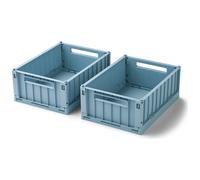 Lot de 2 caisses de rangement Weston S Beach Blue