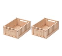 Lot de 2 caisses de rangement Weston S Tuscany rose
