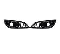Lot de 2 calandres de phares antibrouillard avant en maille nid d'abeille pour Ford Fiesta MK7 Zetec S/Sport 2012-2017(Gloss Black)