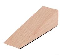 Lot de 2 cale-portes en bois avec base antidérapante texturée pour une fixation sûre de la porte sur les sols lisses et semi-lisses (foncé (4))