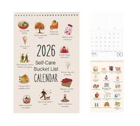 Lot de 2 calendriers muraux 2026 - Calendrier mural 2026-12 mois - Avec à - Planificateur mural ratique pour une planification annuelle - Planificateur d'objectif inspirant