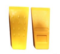 Lot de 2 cales d'abattage avec pointes pour couper des arbres, fabriquées à partir de plastique ABS pour aider à prévenir le pincement de la tronçonneuse et contrôler le chemin de chute des arbres