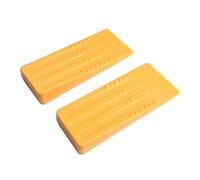Lot de 2 cales d'abattage en plastique résistant pour une utilisation à long terme dans la coupe d'arbres, la gestion des branches et la préparation du site (19,1 cm)