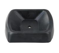 Lot de 2 cales de roue en caoutchouc robuste pour roues de 15,2 cm pour éviter le roulement et la stabilité pendant le stationnement (1 pièce)