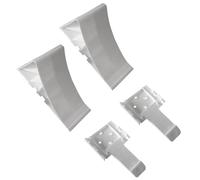Lot de 2 cales de roue pour remorque de voiture - Accessoires - Avec support