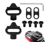 Lot de 2 Cales de vélo, Crampons Vélo Compatible Shimano SPD, pour Pédales VTT et Cyclisme Indoor, Hommes et Femmes, Système de Clip Universel, Ensemble Crampons Cyclisme en Métal, Installation Facile