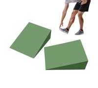Lot de 2 cales de yoga en mousse EVA - Système d'entraînement léger en inclinaison - Planche d'aide à la stabilité - Pilates - Équilibre - Pour la rééducation et la musculation à la maison