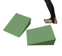 Lot de 2 cales en tissu pour exercices - Support en EVA léger - Pour pilates, squats, pompes, planches, fitness, rééducation des pieds, musculation