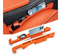 Lot de 2 Cales pour Espace Entre Les sièges Auto Mitsubishi ASX, Pajero, Outlander, Grandis, Zinger, Galant, Lancer-Ex, Fortis, Eclipse (Normal/Orange)