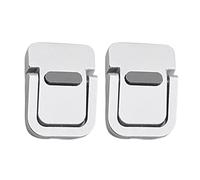 Lot de 2 cales pour ordinateur portable : support de table pliable pour ordinateur portable, support de charnière invisible pour ordinateur portable, élévateur de refroidissement portable surélevé