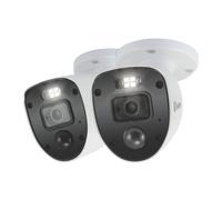 Lot de 2 caméras additionnelles rondes d'extérieur 1080p filaires blanches Swann SWPRO-1080SLPK2-EU