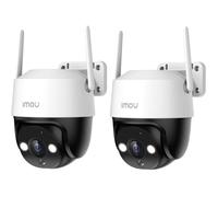 Lot De 2 Caméras Extérieures Wifi 2K 3MP 360° Vision Nocturne Couleur 30M Détection Personne/Véhicule Suivi Intelligent IP66