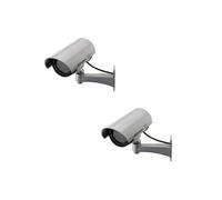 Otio - Lot de 2 caméras surveillance factices LED intérieur/extérieur