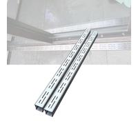 Lot De 2 Caniveaux De Drainage Fins En Acier Inoxydable, Déflecteur De Tranchée De 3,5 X 5 X 7 X 10 X 15 Cm For Jardin/cour/trottoir, Siphon De Sol De Garage À Encastrer(10cmx6cm (4" x 2 3/8"))