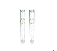 Lot de 2 Canons à Confettis Cœurs Blancs Vive les Mariés