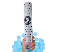 Lot de 2 Canons à Confettis Gender Reveal Bleu - 30 cm | pour Baby Shower & Révélation de Sexe | Facile à Utiliser - Idéal pour Fête de Naissance | Zenda Club