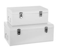 Lot de 2 cantines en métal Blanc Atmosphera For Kids