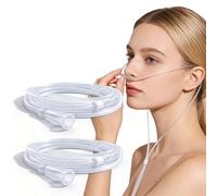 Lot de 2 canules nasales à oxygène - Tuyau en silicone transparent de 10 mètres de long par pièce - Pour de nombreuses applications telles que l'arrosage du jardin, l'approvisionnement en air et en