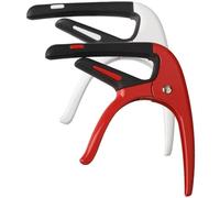 Lot de 2 capodastres pour guitares acoustiques et électriques à 6 cordes (rouge-blanc)