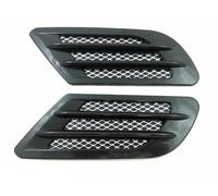 Lot de 2 Capots de Prises d'Air Décorative Adhésive Noir Universelles Voiture Couverture Décorative Tuning Racing Auto